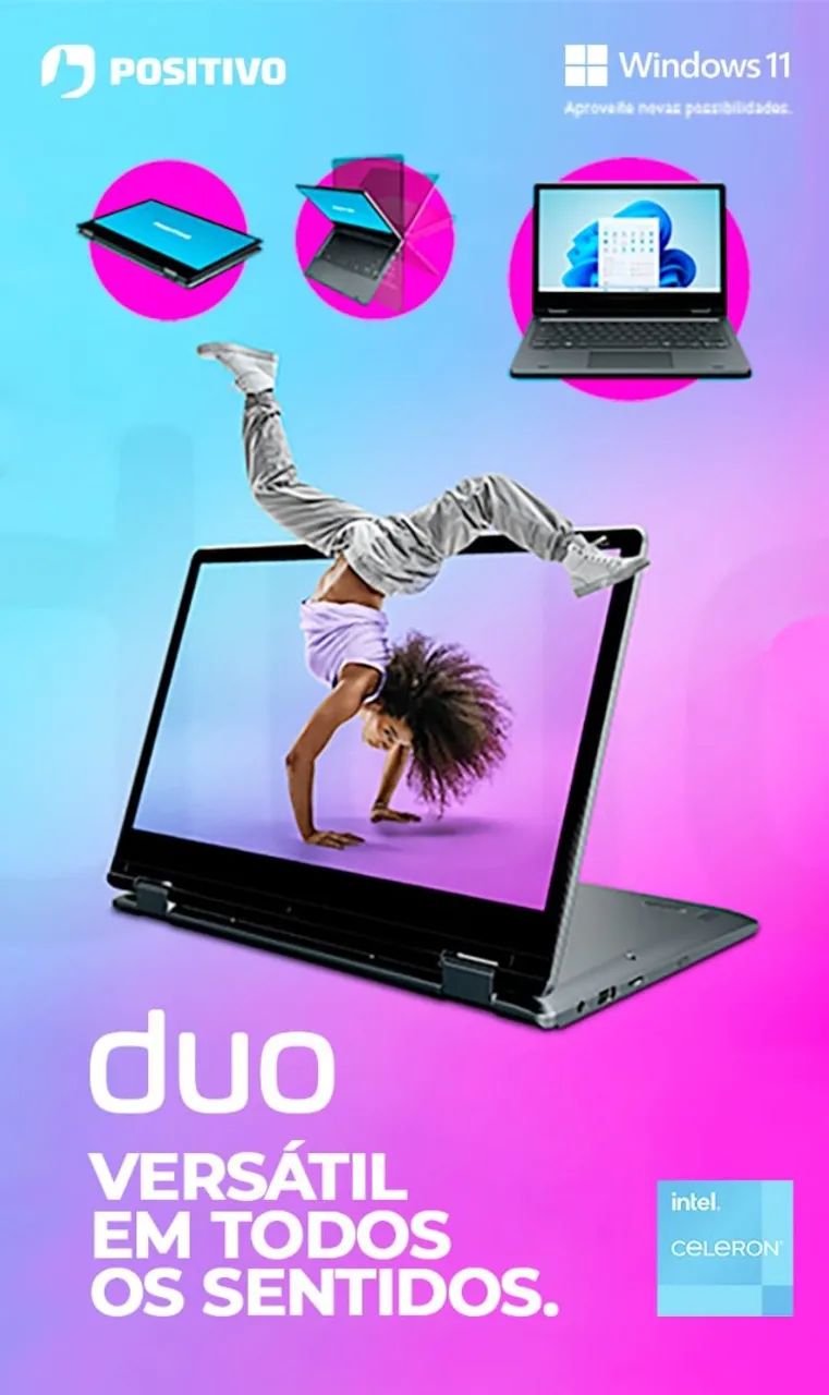 Notebook Tablet 2 em 1 Positivo Duo C4128B-3 - Foto 5