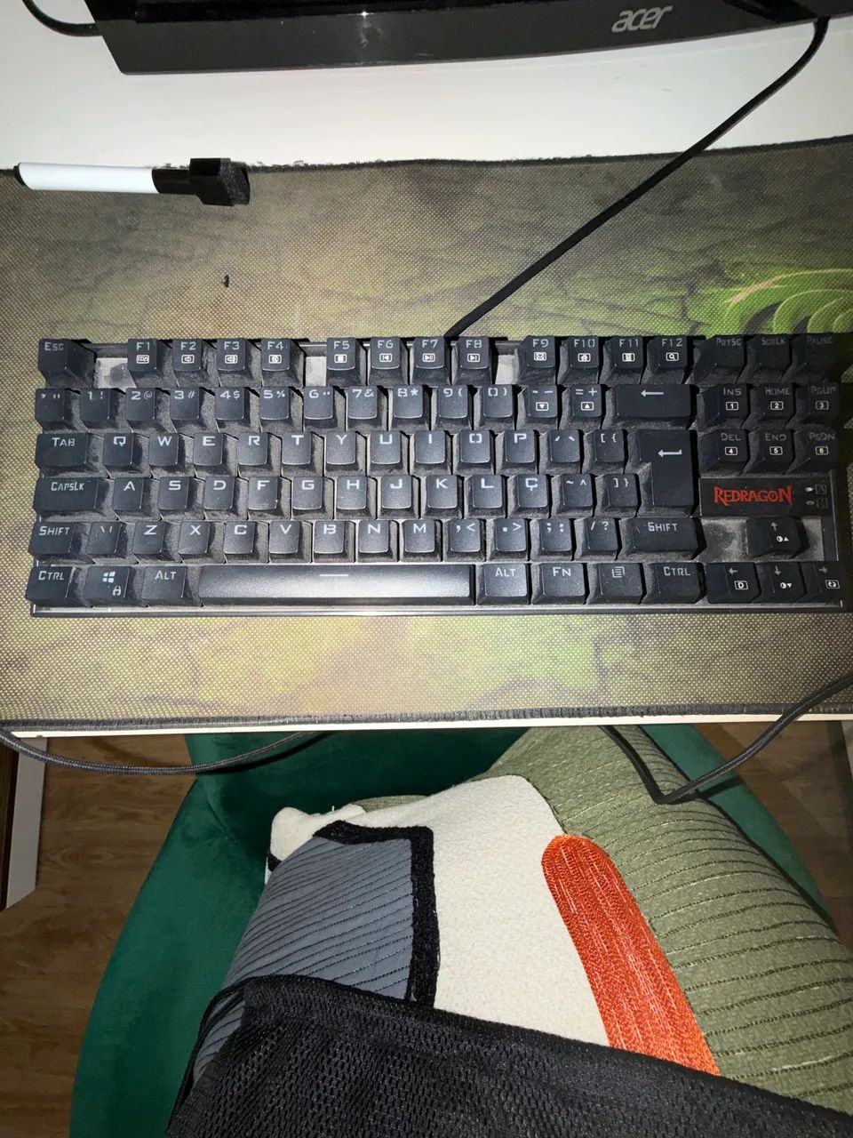 teclado mecânico redragon kumara