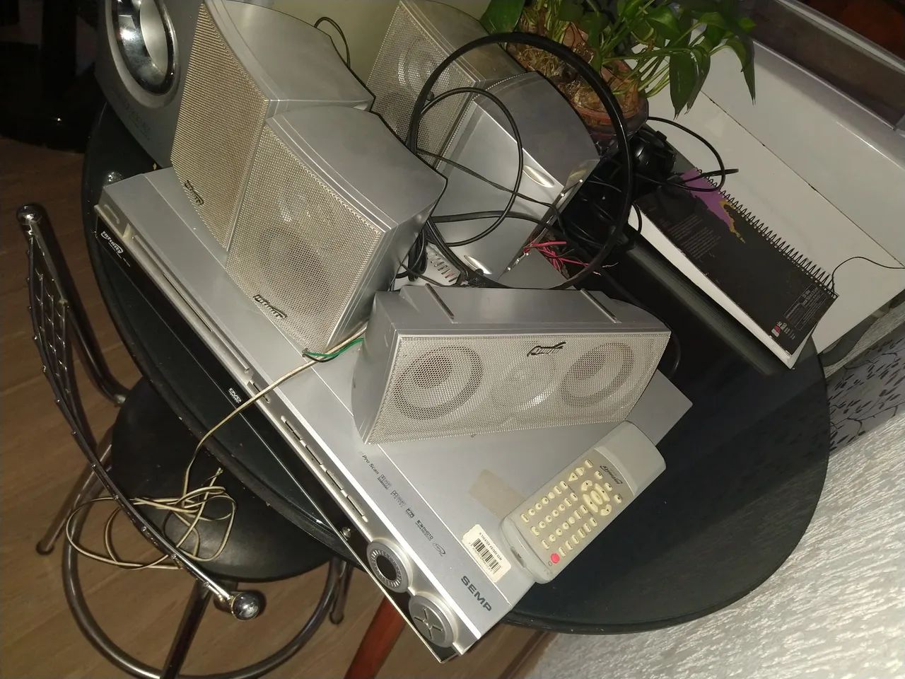 conjunto antigo de som/DVD, com caixas Infinity Digital Tech  - Foto 4