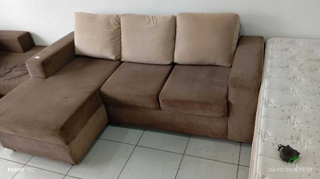 Vendo sofá com chaise 2 lugares - Foto 2
