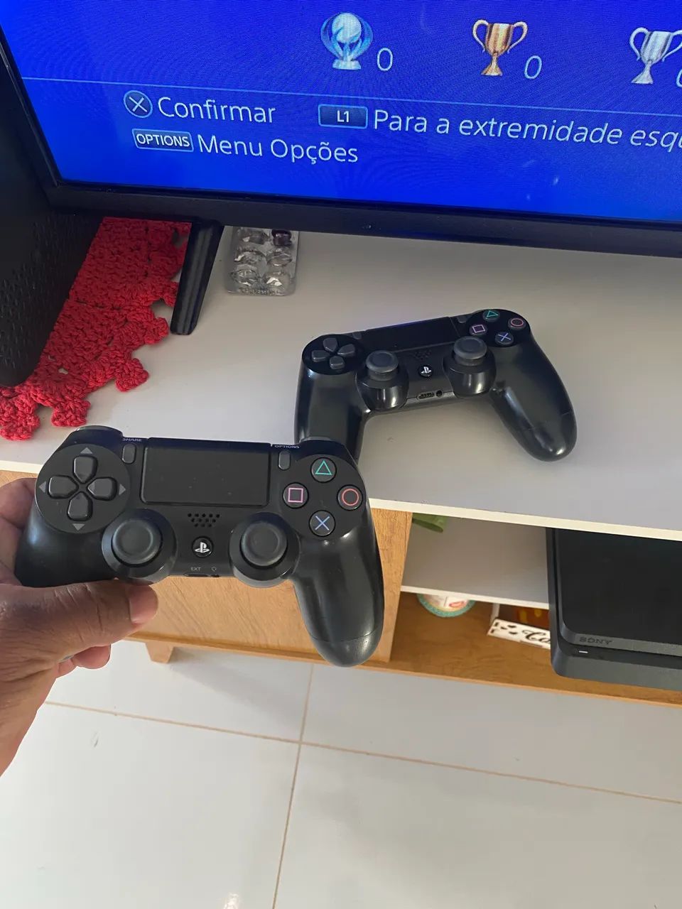 PS4 + 2 controle originais - Foto 4