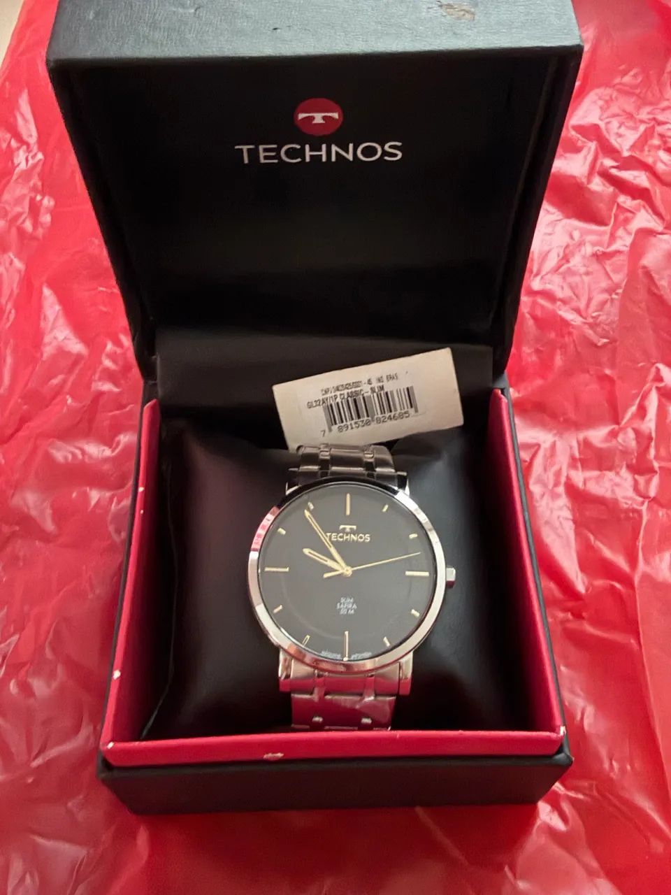 Relógio Technos Slim Safira 50m