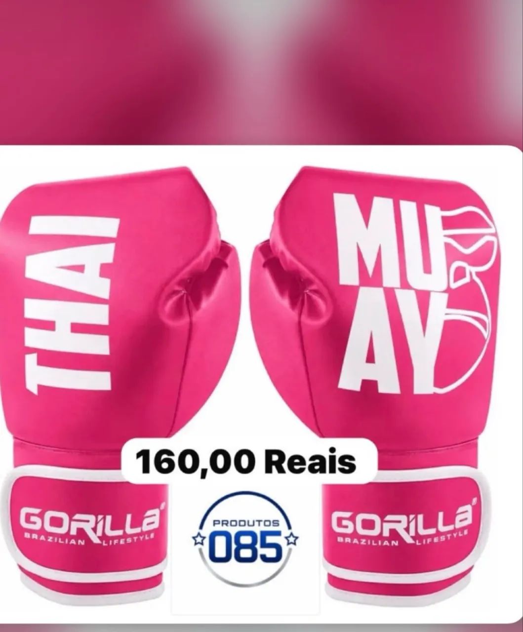 Luva gorila rosa