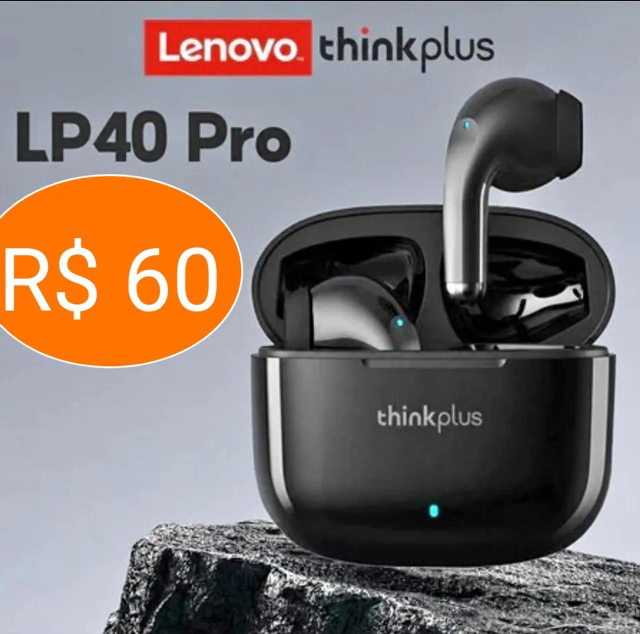 Fone bluetooth Lenovo Lp40 Pro R$ 60