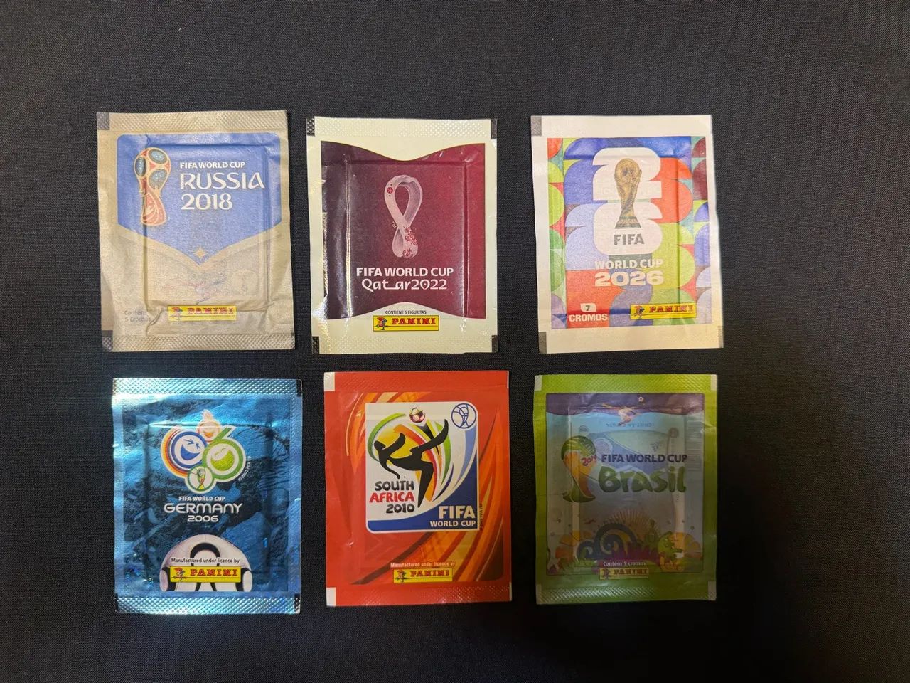 Pacote de Figurinhas Copas de 2006 a 2026