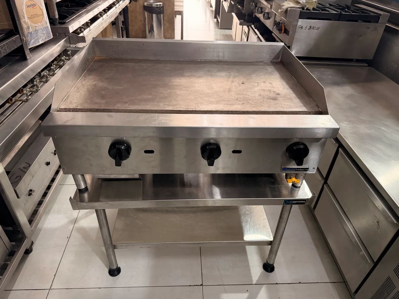 Chapa a gás 90 cm 18mm macom com bancada  - Foto 4