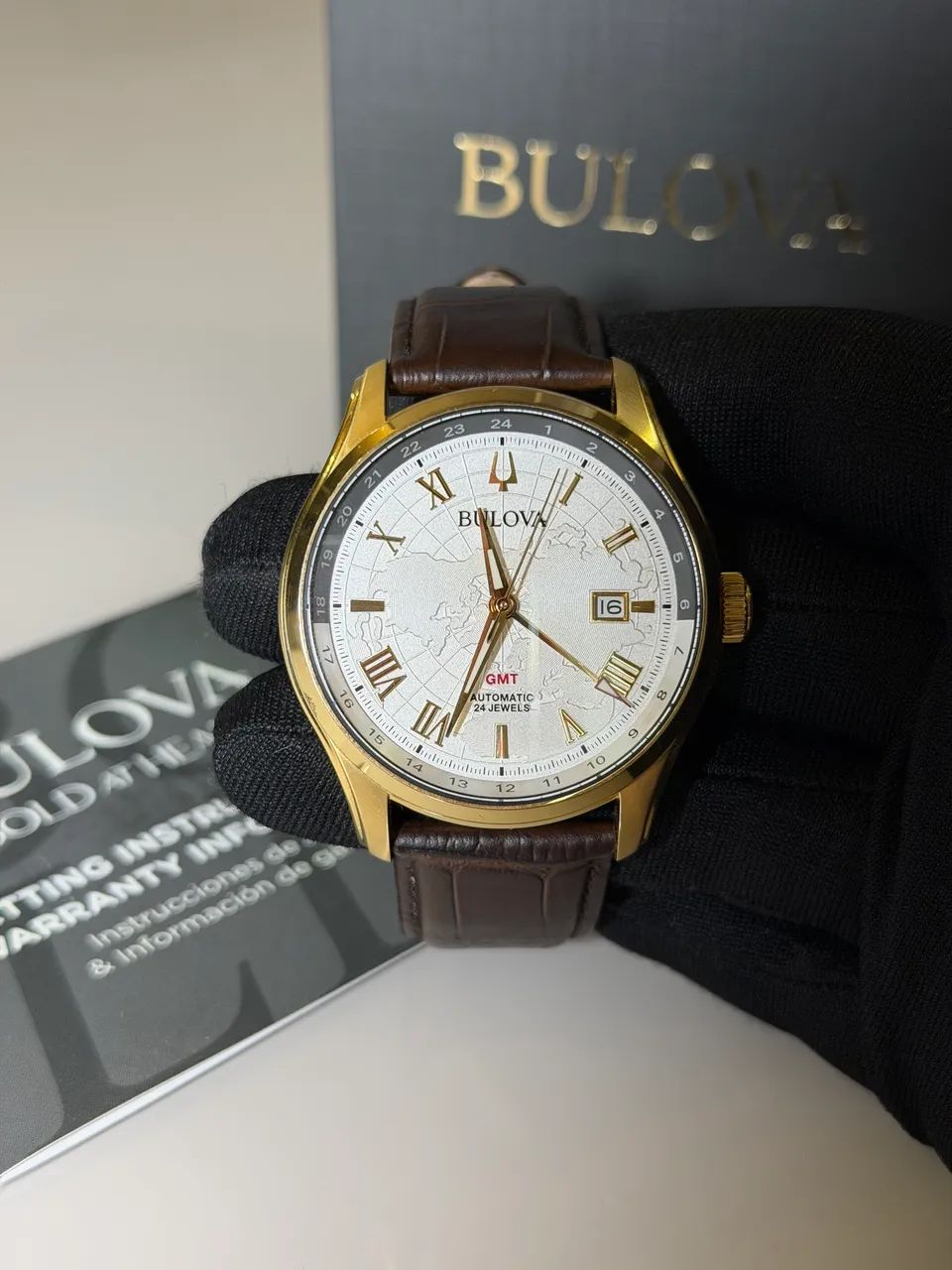 Relógio Bulova Wilton automático gmt  - Foto 5