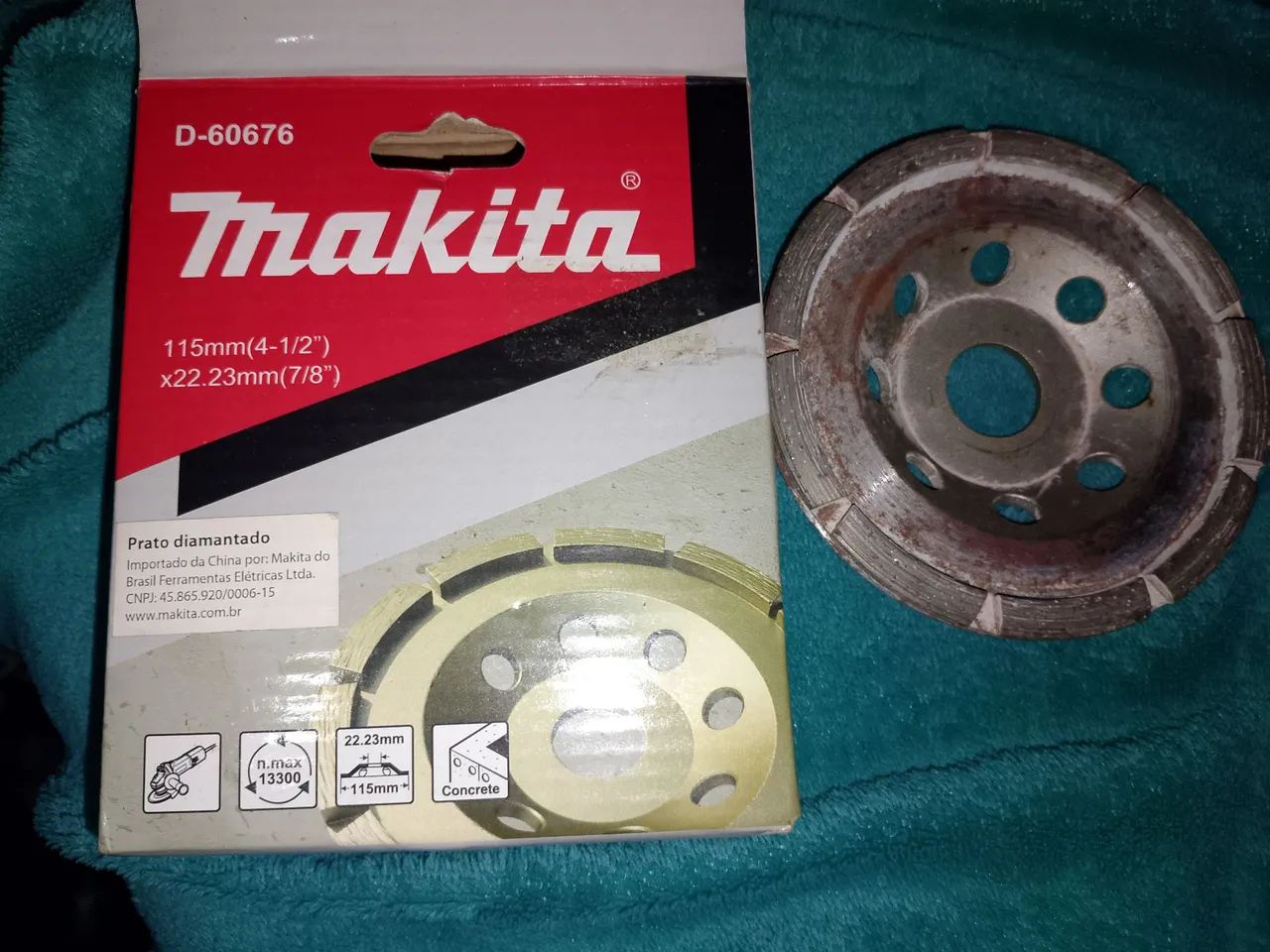 Disco diamantado desbaste para concreto Makita  - Foto 2