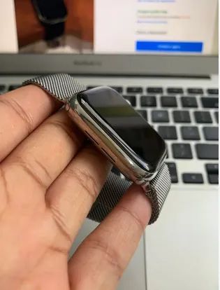 Apple Watch S5 44mm Aço + GARANTIA + UPGRADE