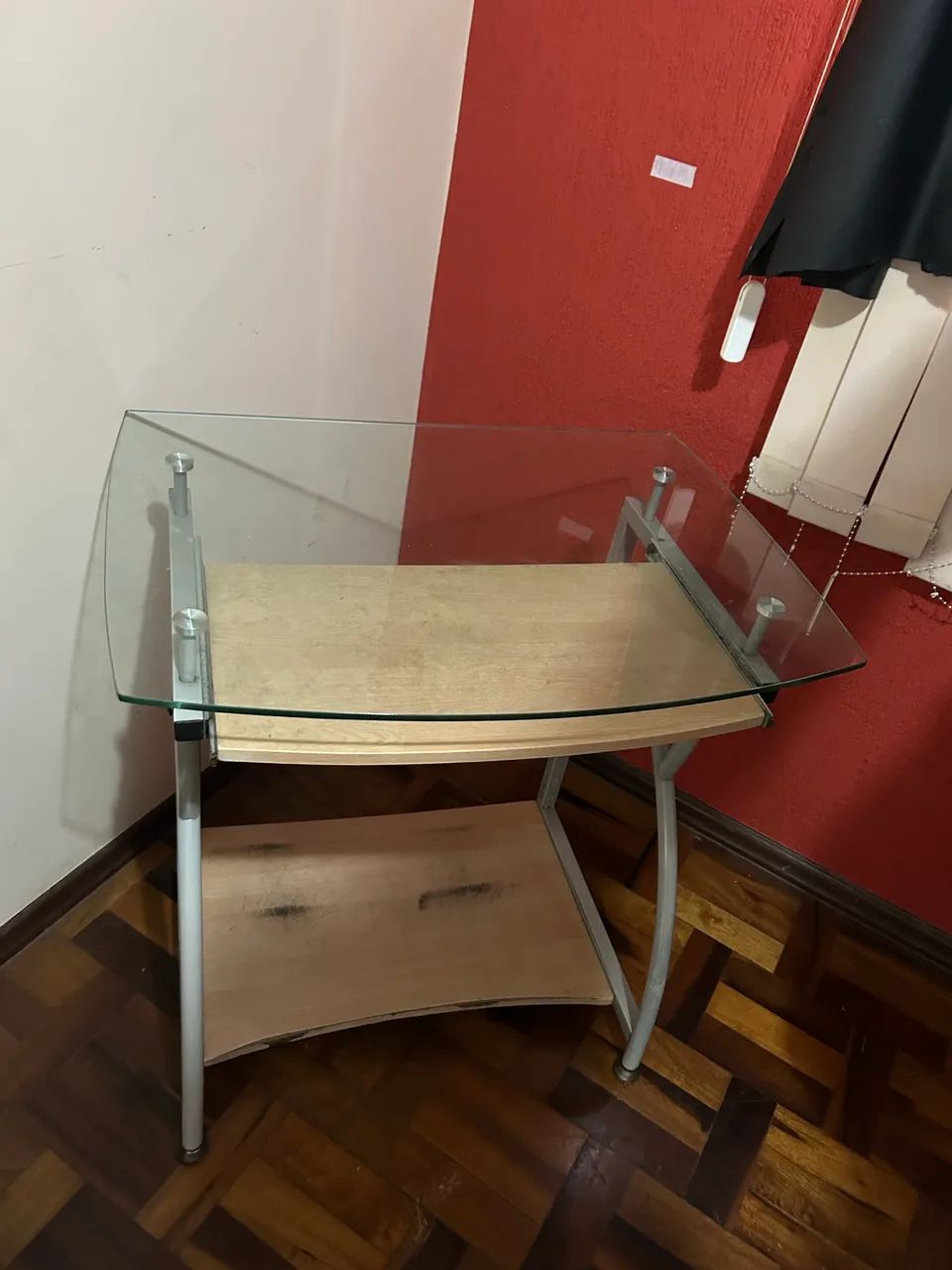 Mesa Estudo vidro pequena