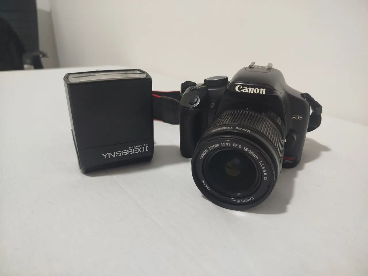 Camera, flash e bolsa - Foto 2