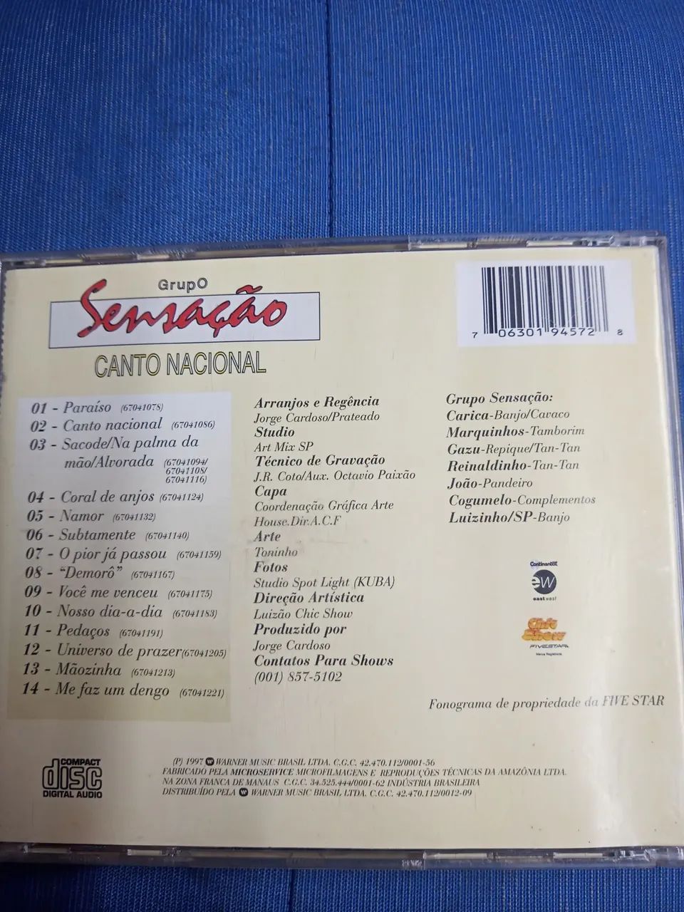 Cd grupo Sensação canto nacional - Foto 2