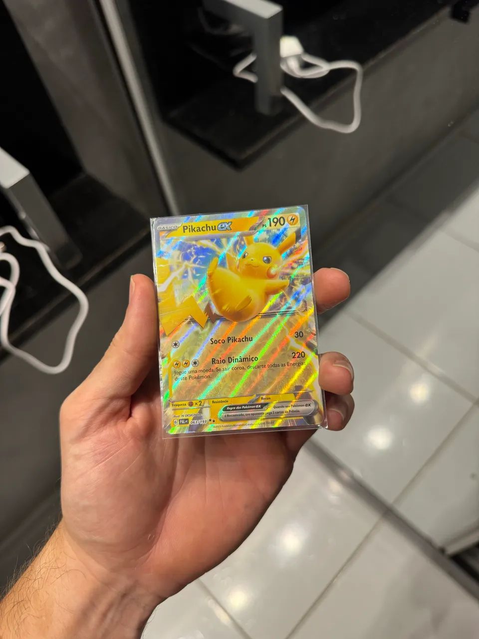 PIKACHU EX 063/193 Pokémon  da coleção Evoluções em Paldea - Foto 2