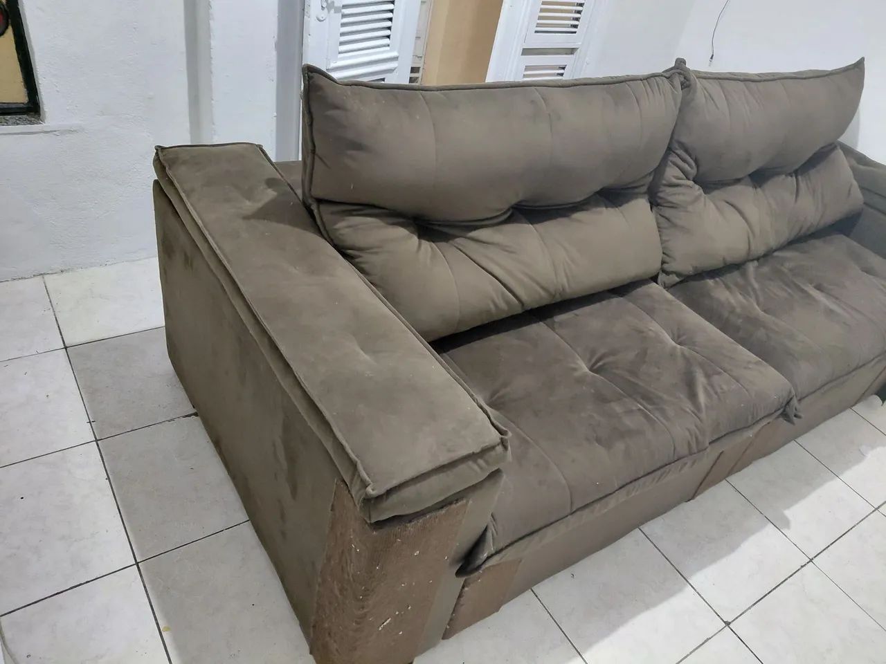 Sofá Kappesberg Atenas 2,60m retrátil e reclinável R$ 1.500 - Foto 5