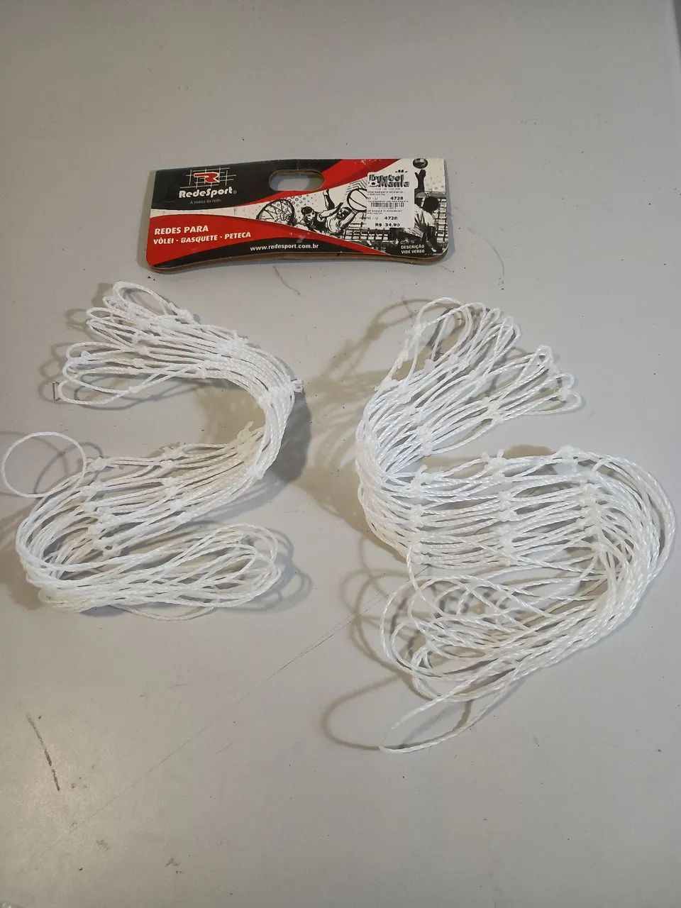 Par Rede de basquete. Fio 2mm Nylon - Foto 3