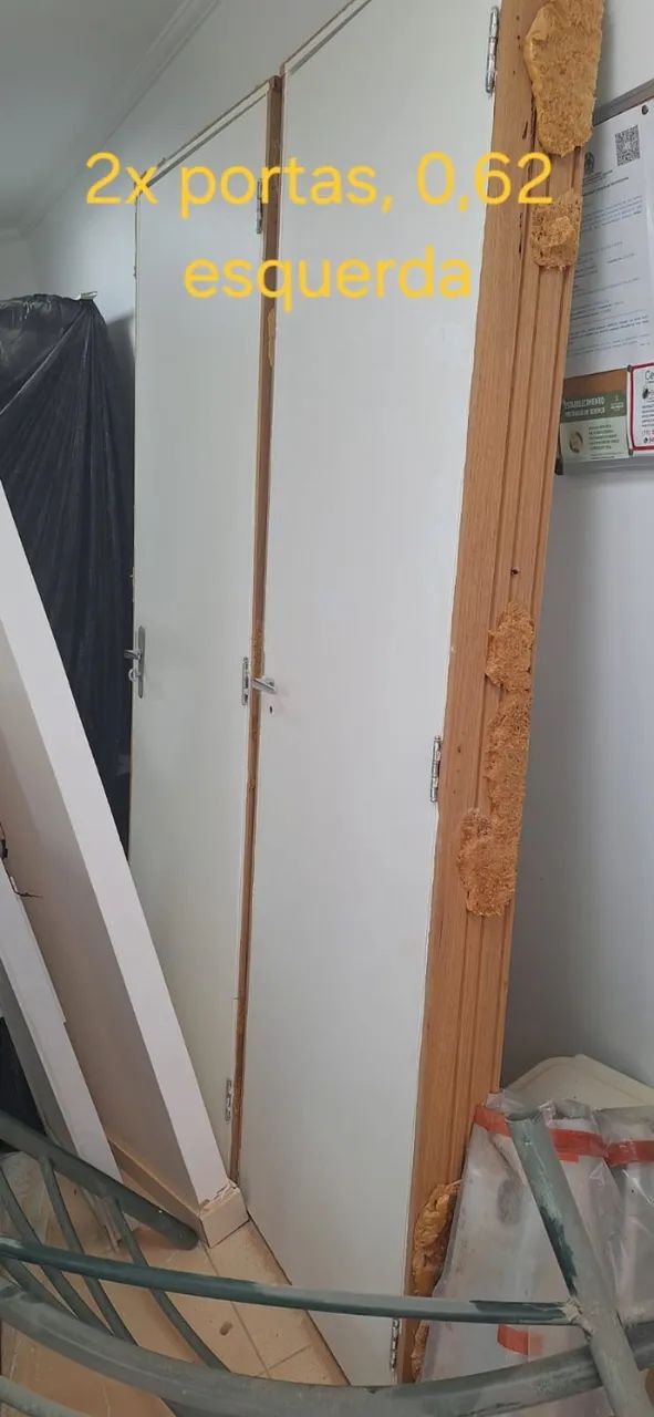 Porta para Banheiro LD 0,62 x 2,10 m - Completa com Batente