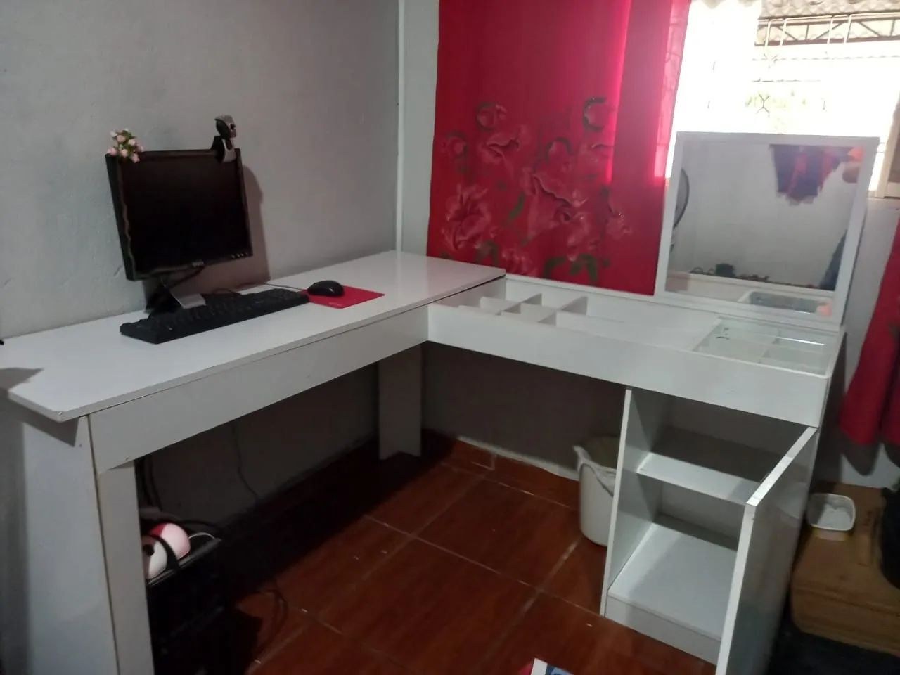 Penteadeira em L branca - Foto 4