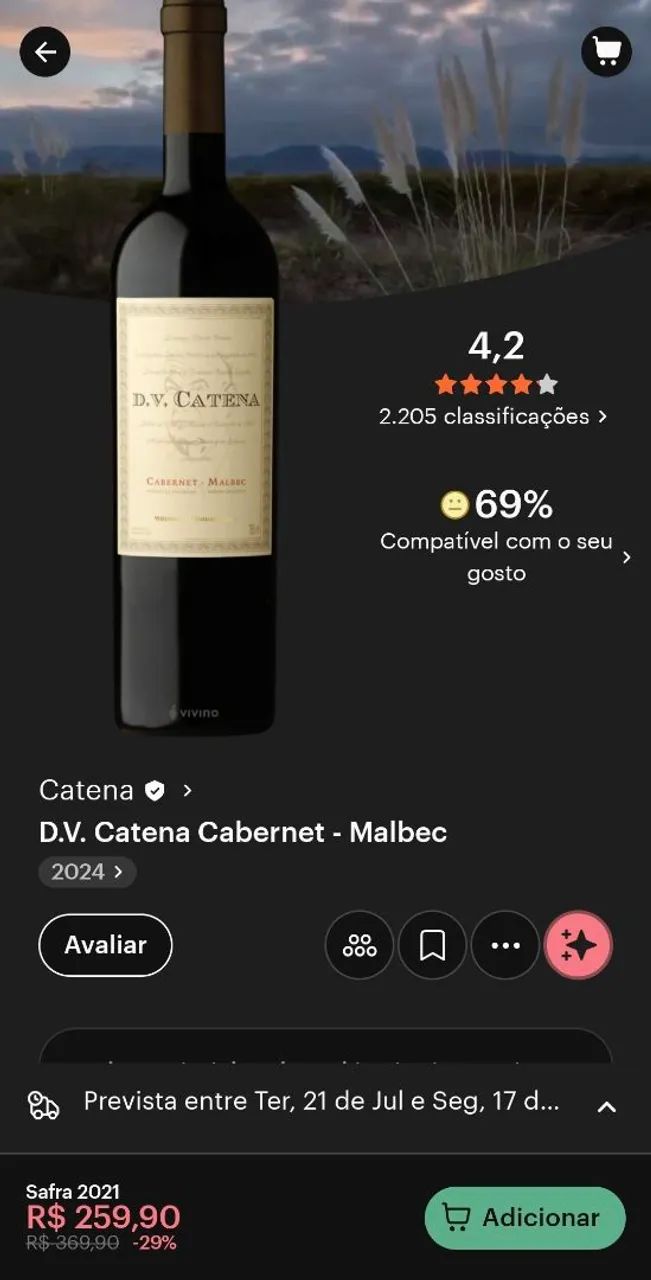 DV Catena Cabernet Malbec - Foto 3