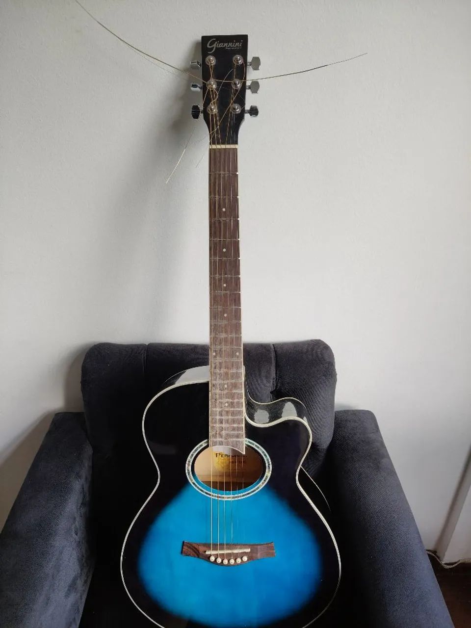 Violão Giannini elétrico dark blue - Foto 2