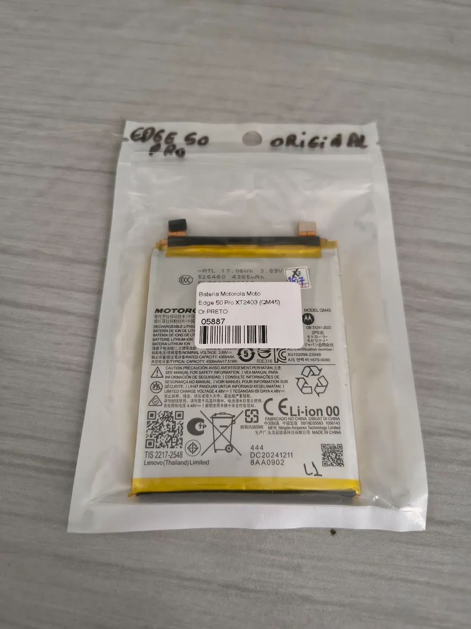 Bateria moto Edge 50 pro - Foto 3
