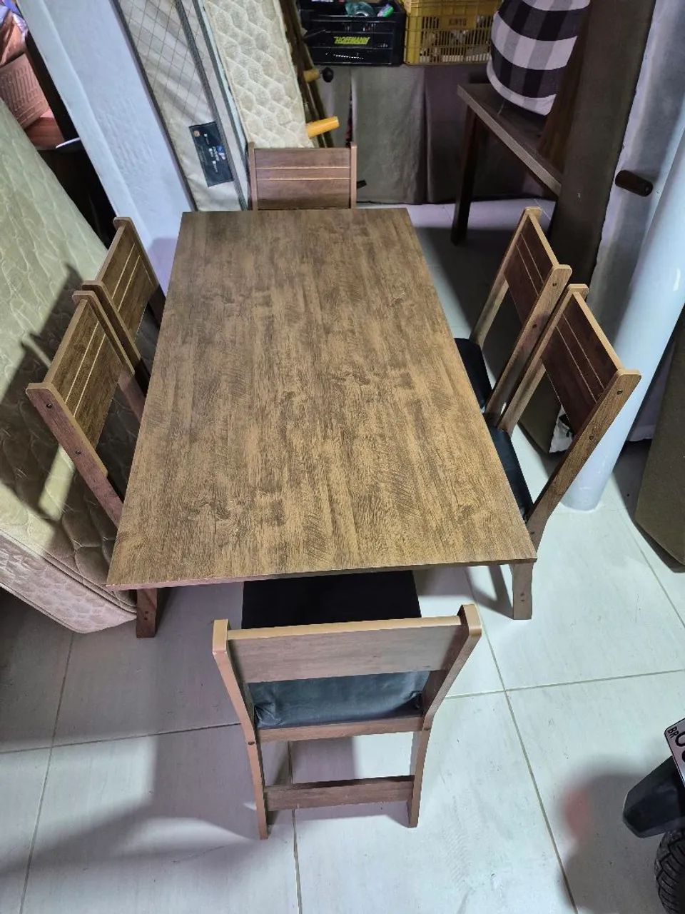 Mesa 6 cadeiras estofadas, entrego ler anúncio  - Foto 4