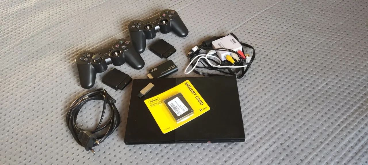 PS2, Controle sem Fio e Jogos . - Foto 2
