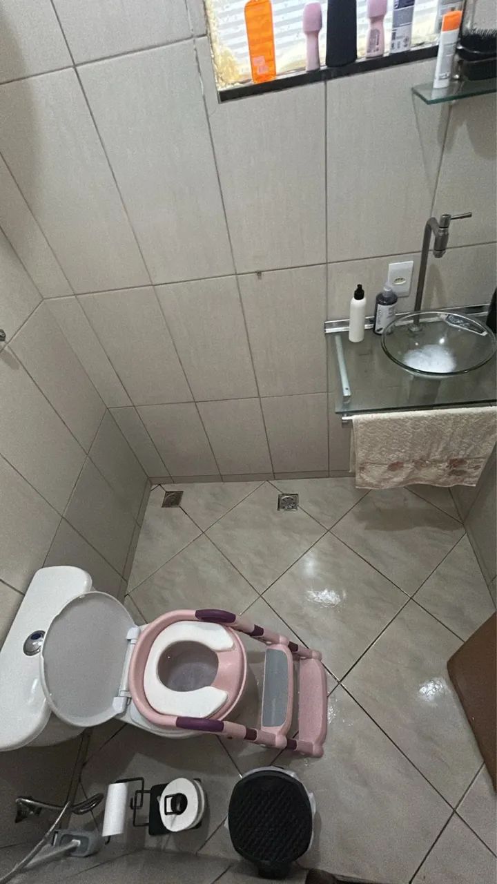 Assento Infantil Vaso Sanitario Troninho Redutor Com Escada