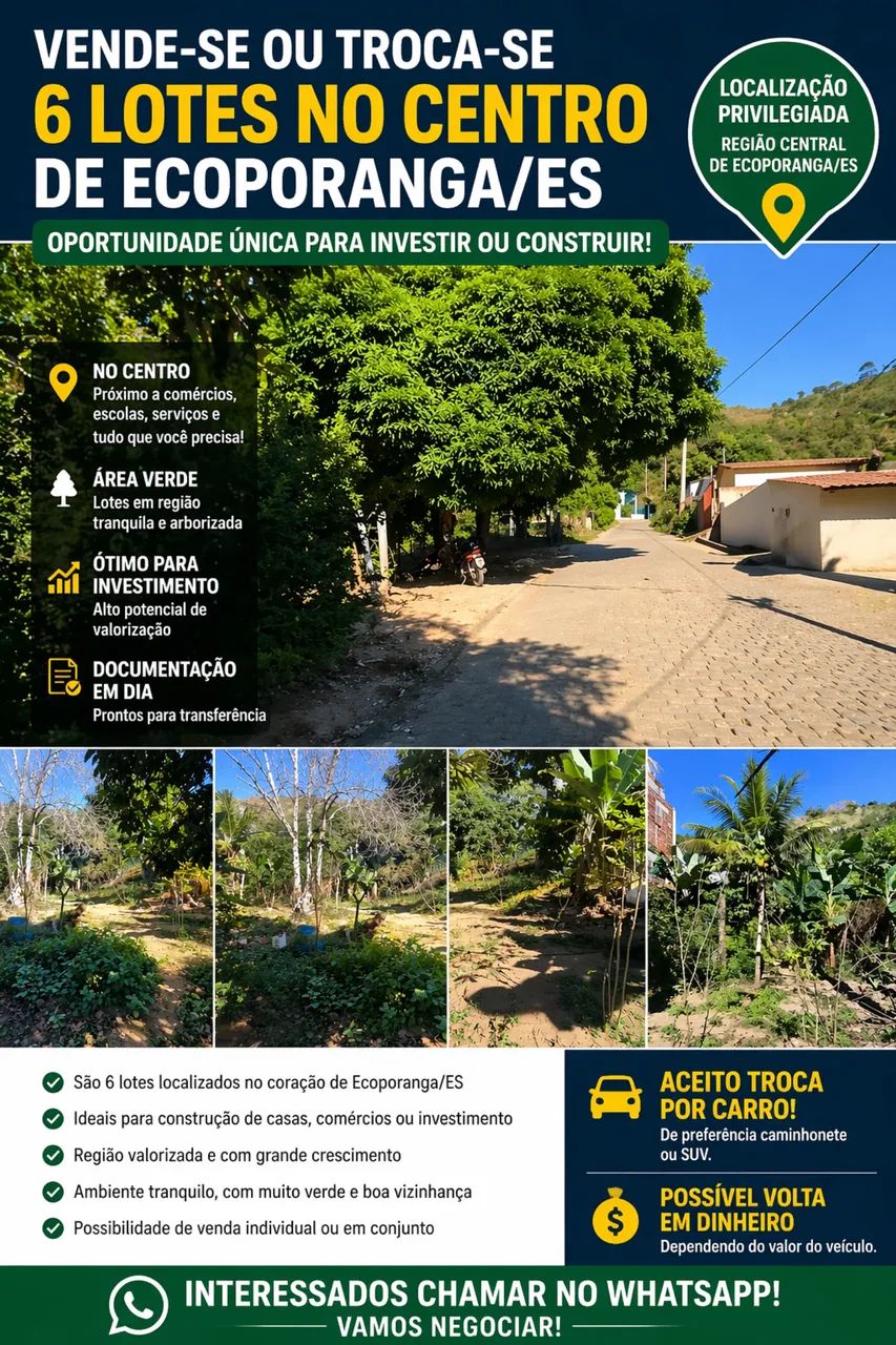  OPORTUNIDADE DE 6 LOTES EM ECOPORANGA  - Foto 2