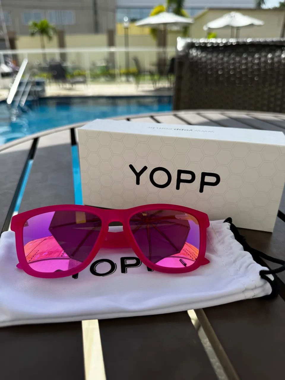 Óculos Yopp Rosa - NOVO!  - Foto 4