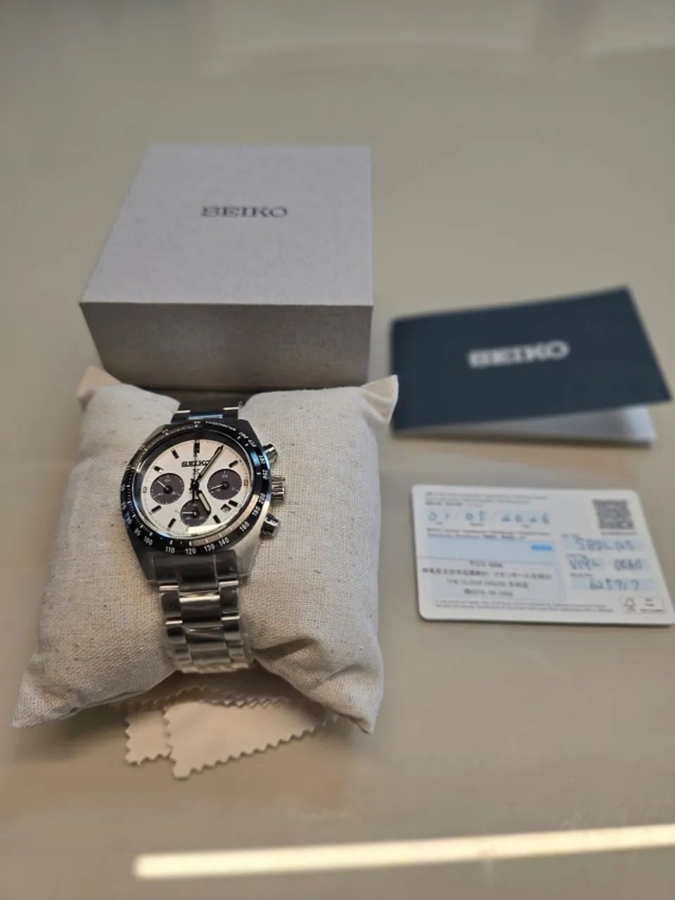 SEIKO PANDA PROSPEX SPEEDTIMER SOLAR - COMPLETO COM CAIXA, CERTIFICADO E MANUAL - NOVO - Foto 3