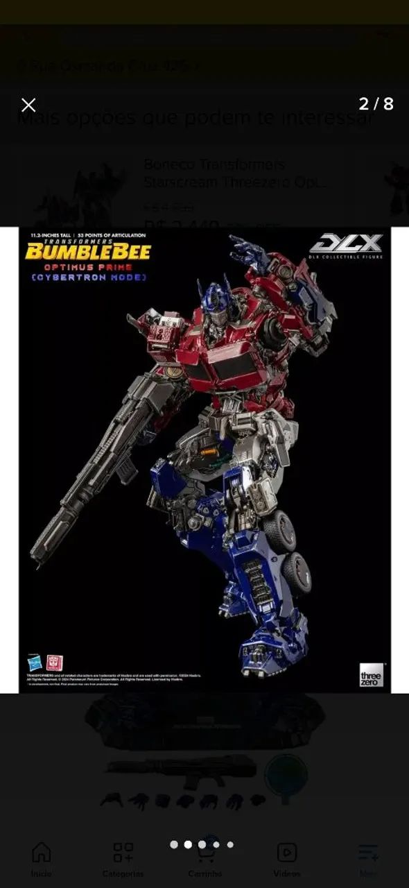 Optimus  prime threezero DLX