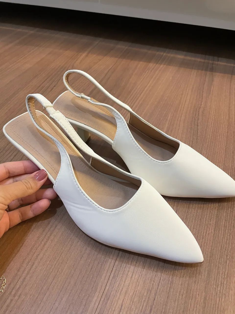 Scarpin off white tam. 35