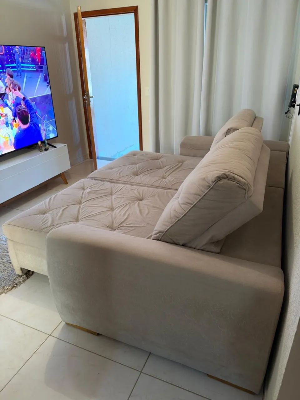 Sofá retrátil e reclinável 2,30 m - Foto 3