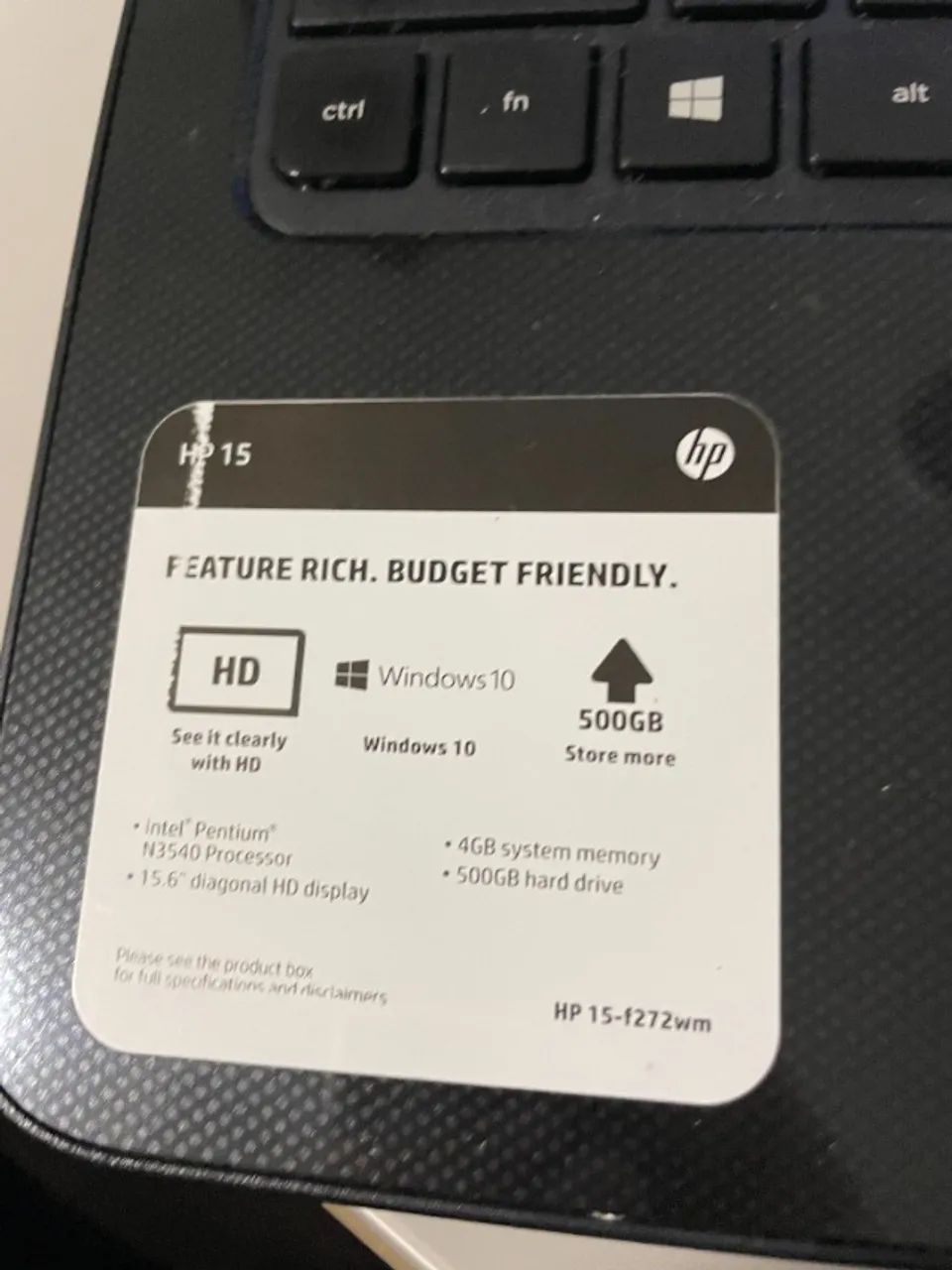 Notebook HP 15? Intel N3540, 4GB RAM, HD 500GB - Foto 2