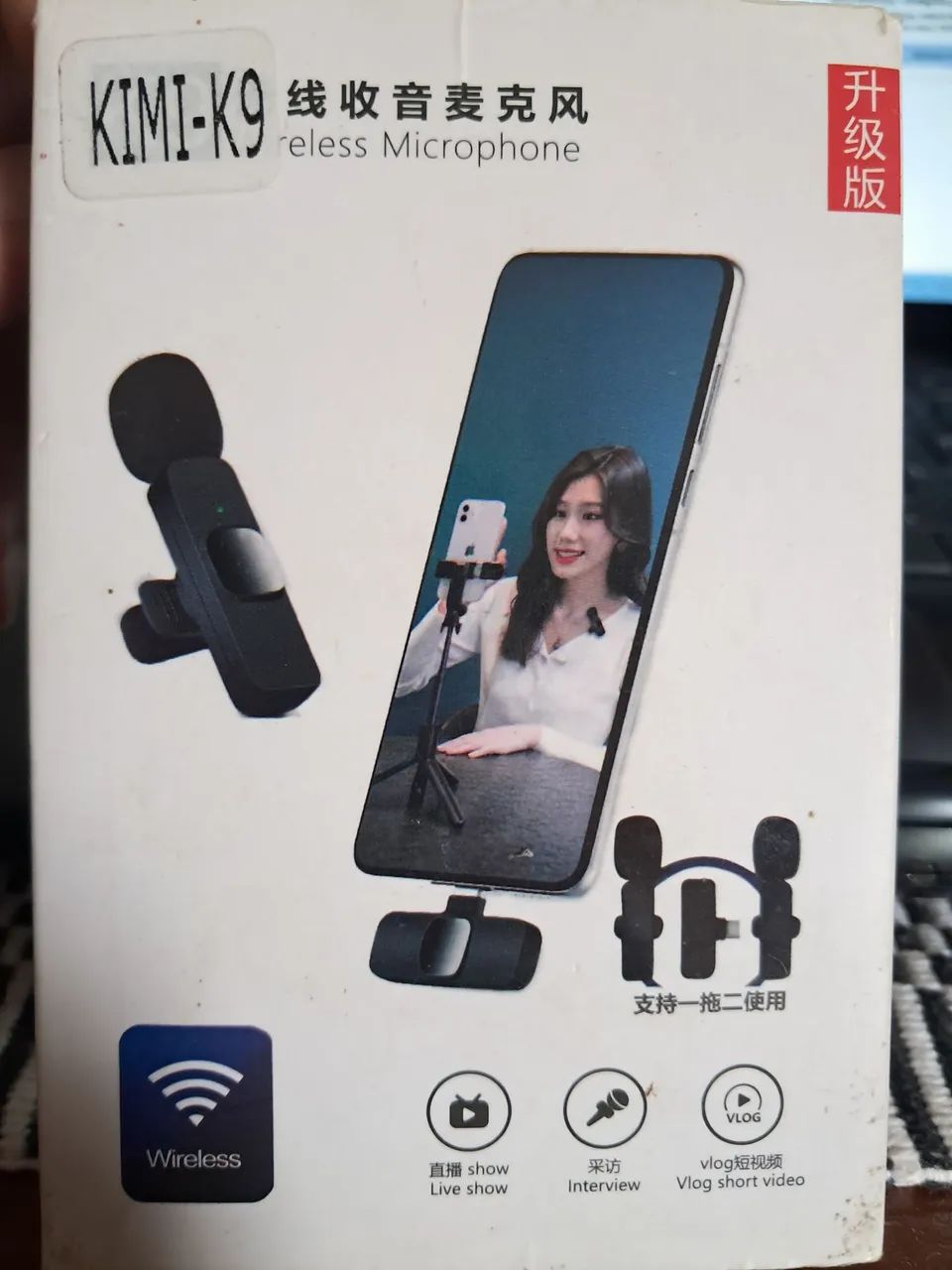 Microfone Lapela sem fio wireless 