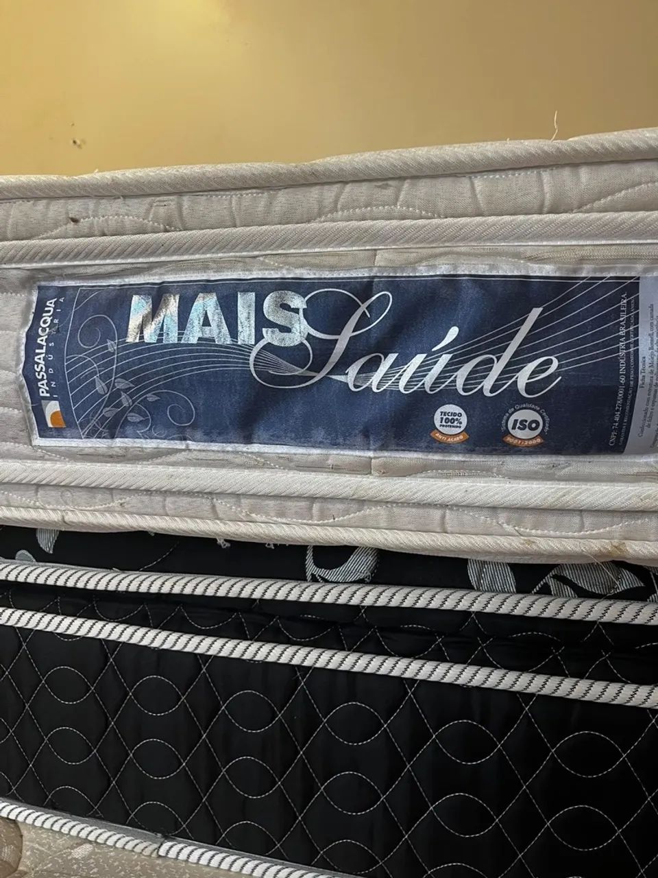 Colchão de mola e base box solteiro 