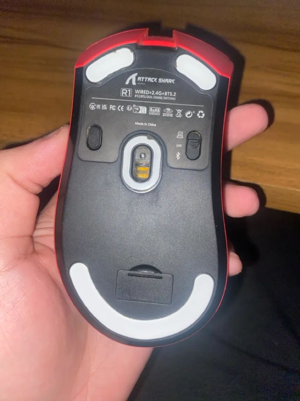 Mouse R1 AttackShark Sem fio/Com fio - Foto 2