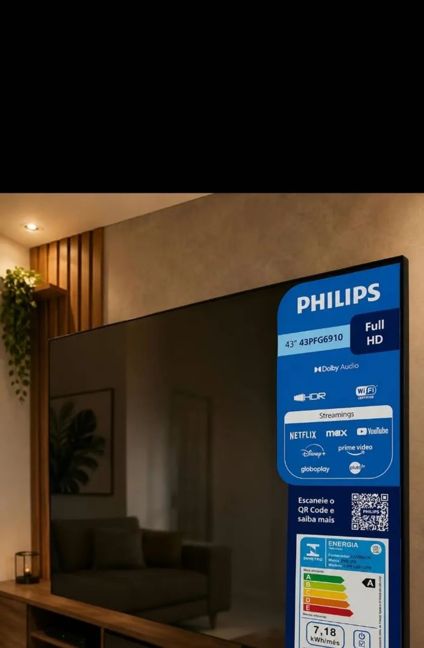 Tv Philips 43 polegadas zera na caixa 