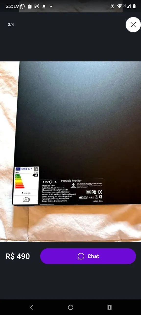 Monitor zarpo 60hz 16 polegadas semi novo - Foto 2
