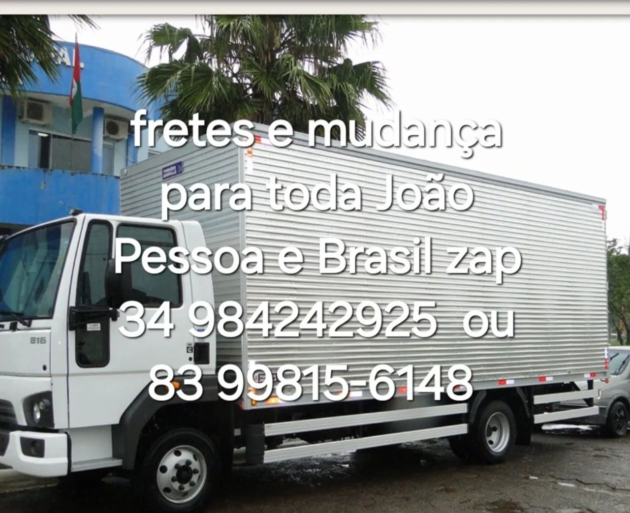 Frete e mudança para toda João pessoa e brasil