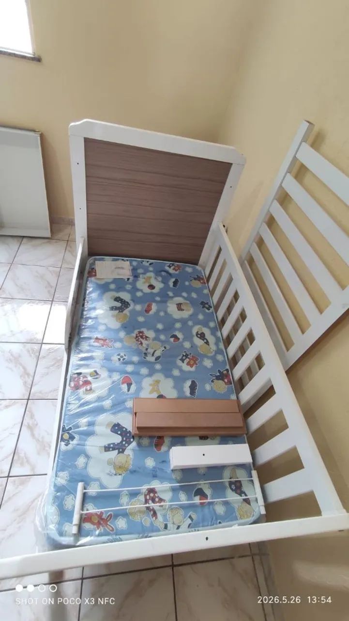 Berço conversível em cama com colchão  - Foto 5