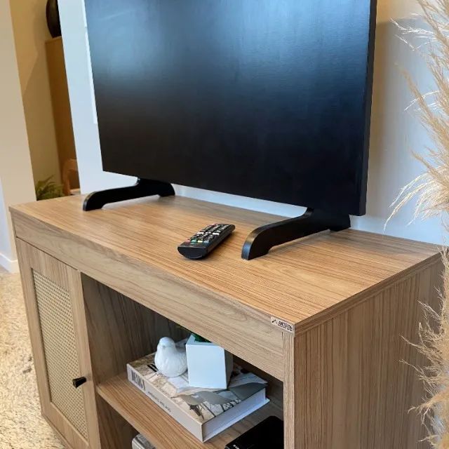 Rack para TV 42 Polegadas | Tela Palha 3D | Rodízios | Pronta Entrega - Foto 3