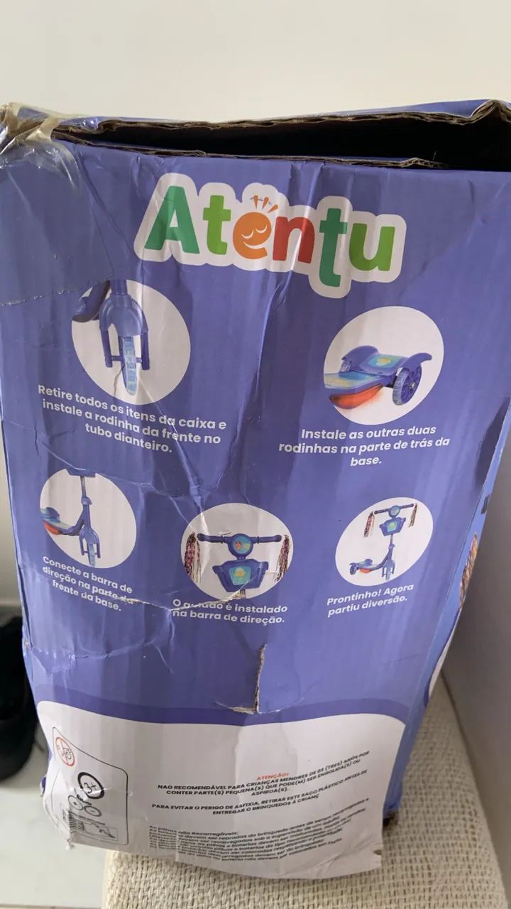 PATINET INFANTIL 3 RODAS COM LED  - Foto 4
