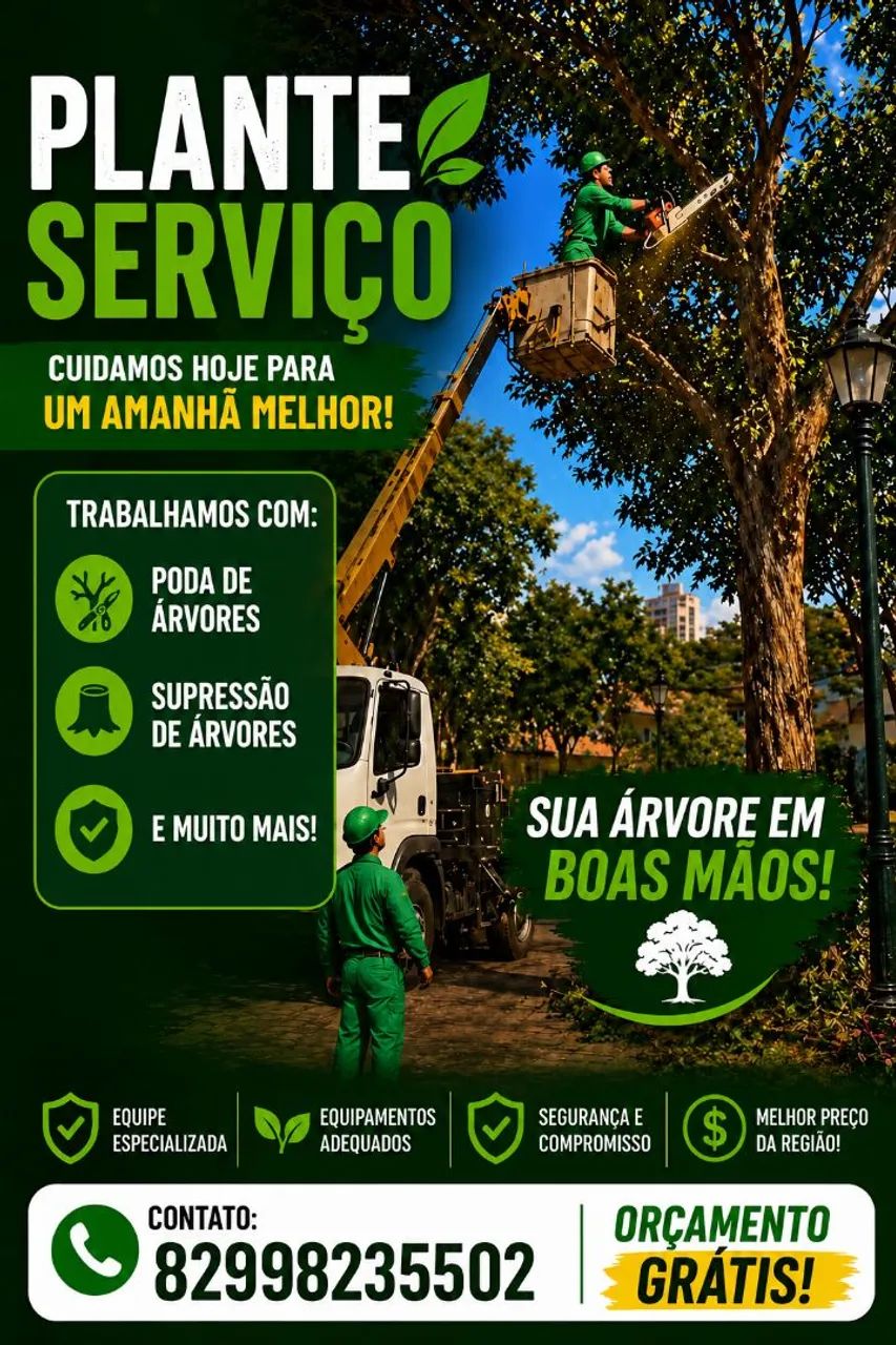 Podaçao de árvore supreçao e muito mais 