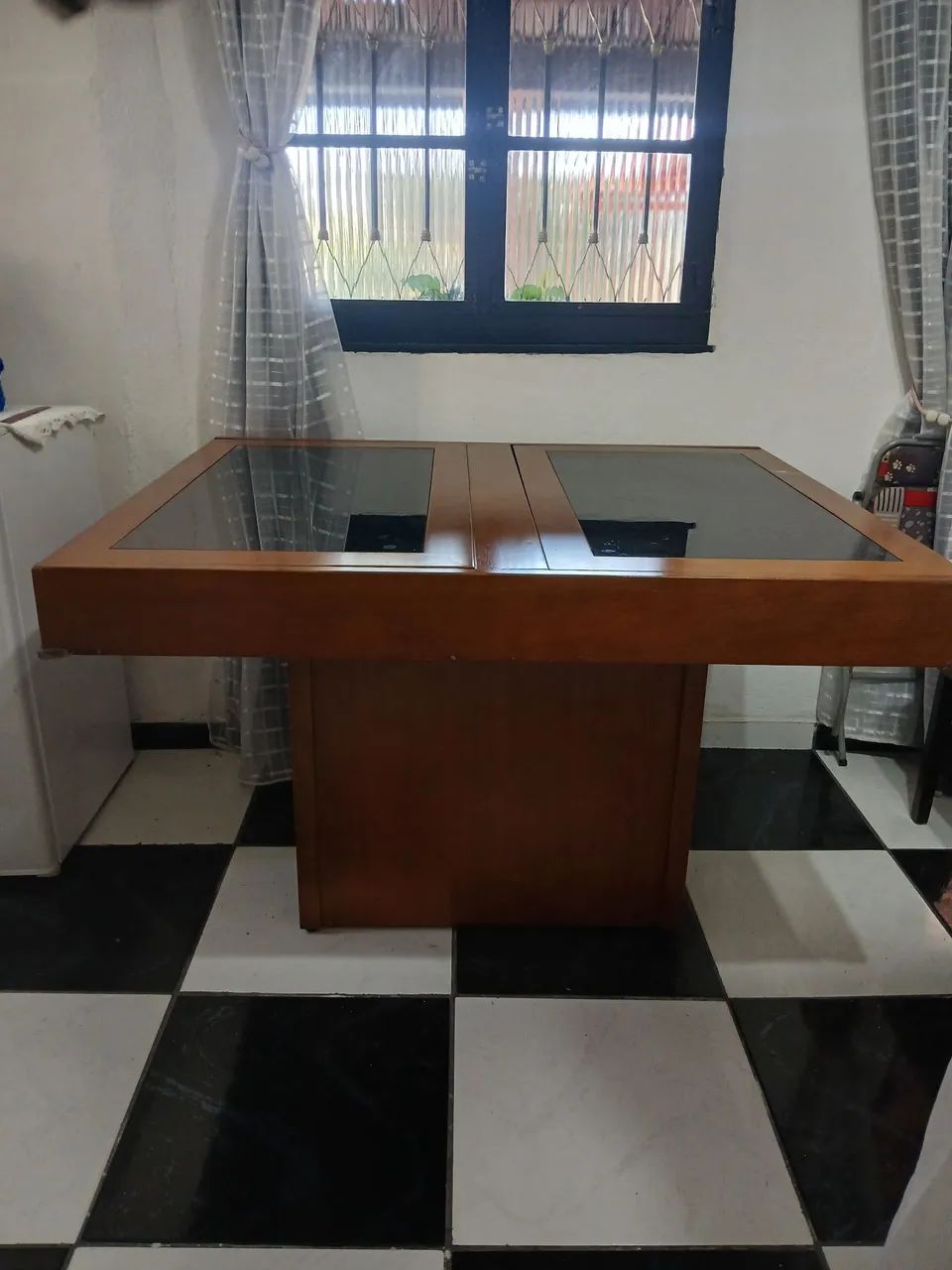 Mesa de jantar versátil de madeira  - Foto 2