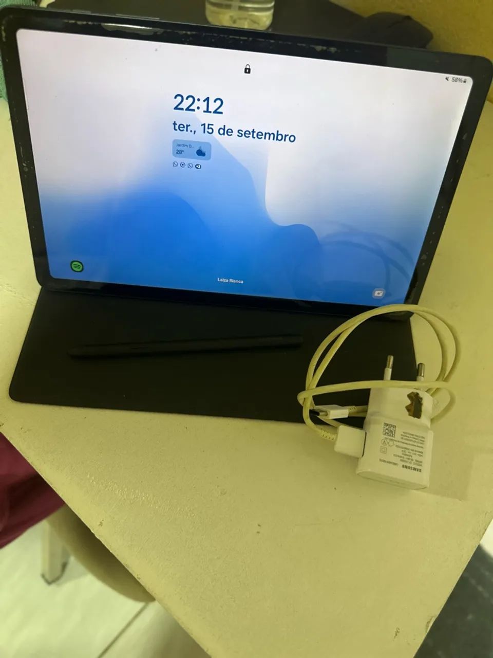 Tablet Samsung Galaxy Tab S6 Lite Cinza 64GB + Caneta S Pen e Capa Original (Modelo 2022) - Foto 4