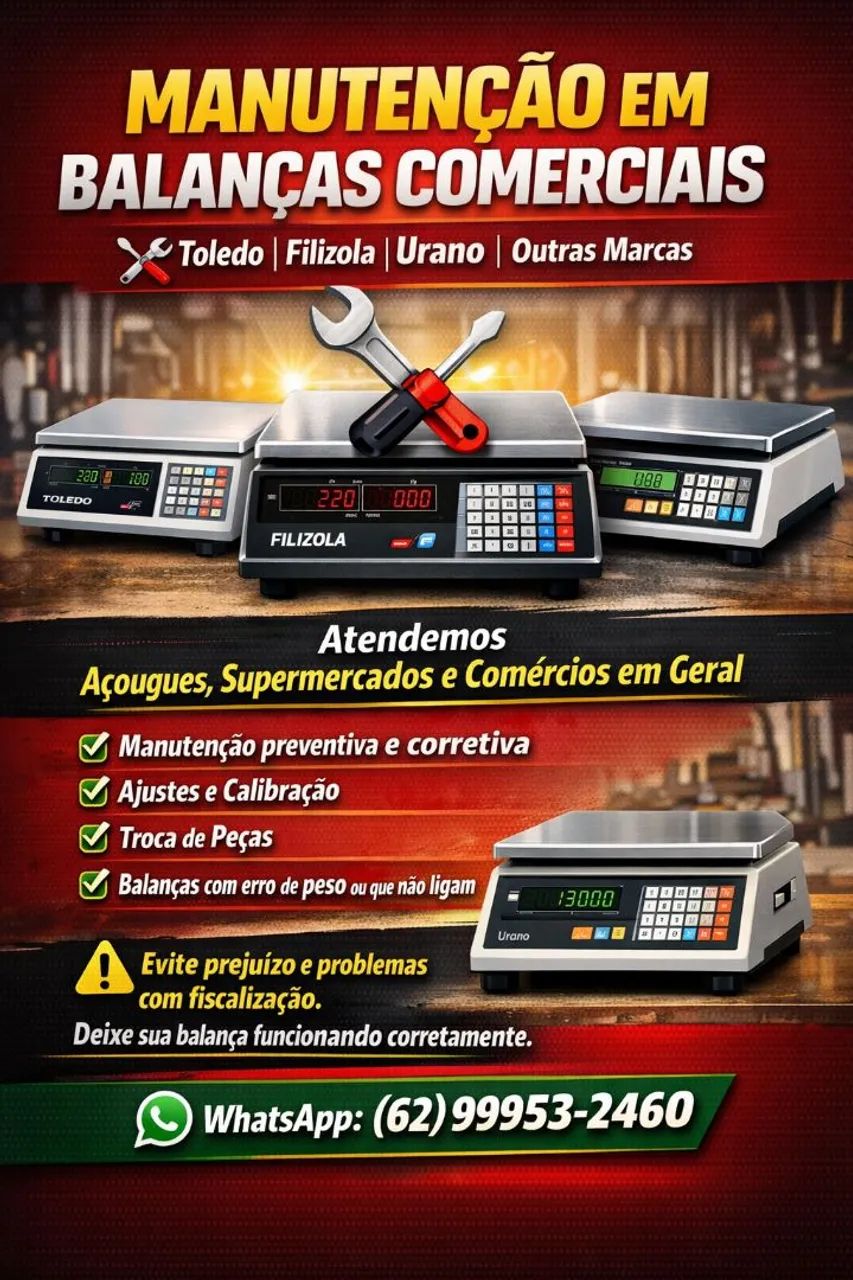 Manutenção em balanças comerciais