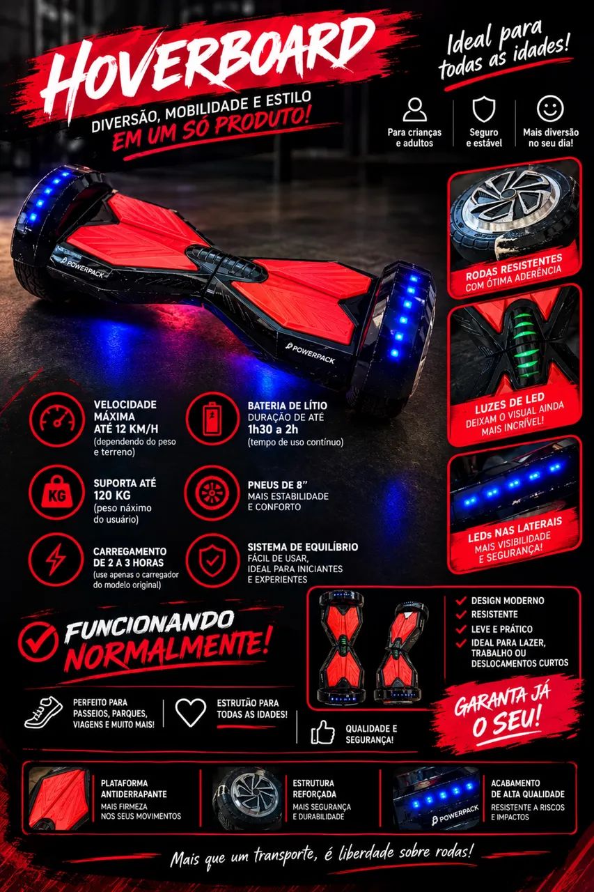 hoverboard 8 polegadas - Foto 4