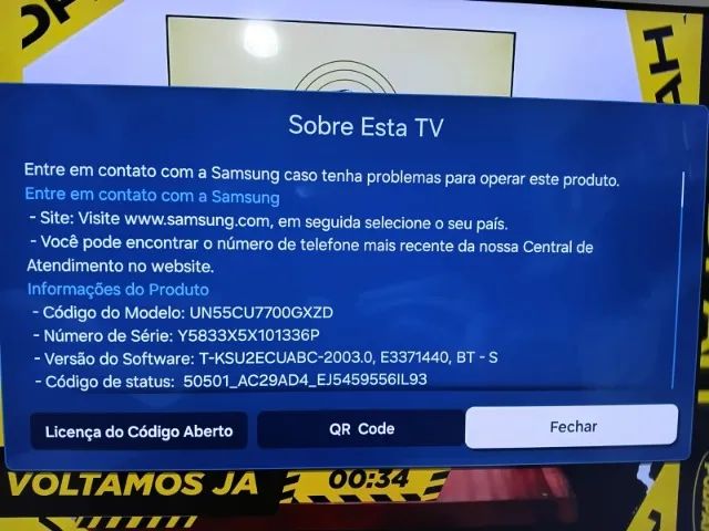 SMART TV SANSUNG CRYSTAL 55 polegadas - Foto 2
