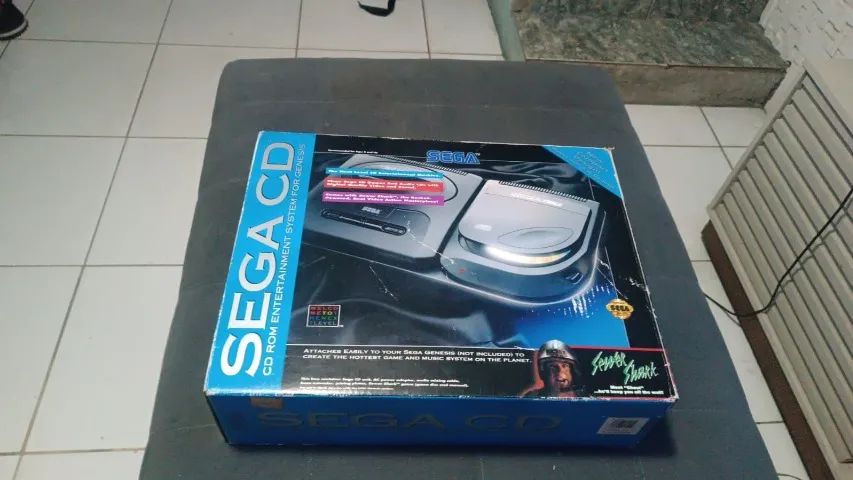 SEGA CD NA CAIXA